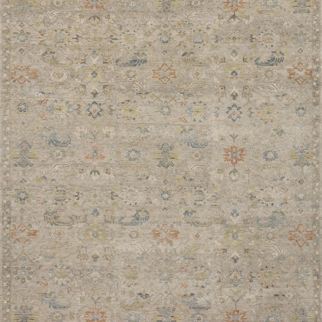 Legacy Hand Knotted Rug in Oatmeal/Multi - Urban Natural Home Furnishings