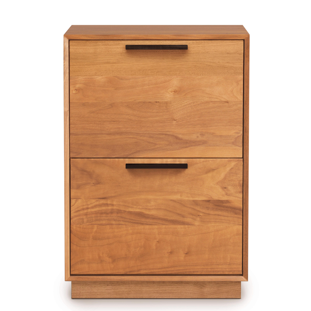 Linear Narrow Rolling File Cabinet in Cherry - Urban Natural Home Furnishings