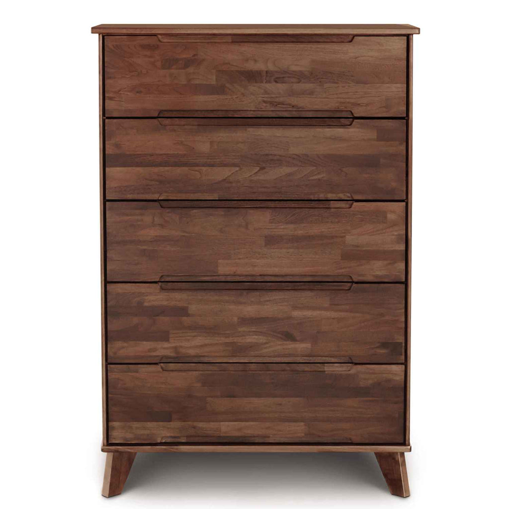 Linn Five Drawer Dresser (Wide) in Walnut - Urban Natural Home Furnishings