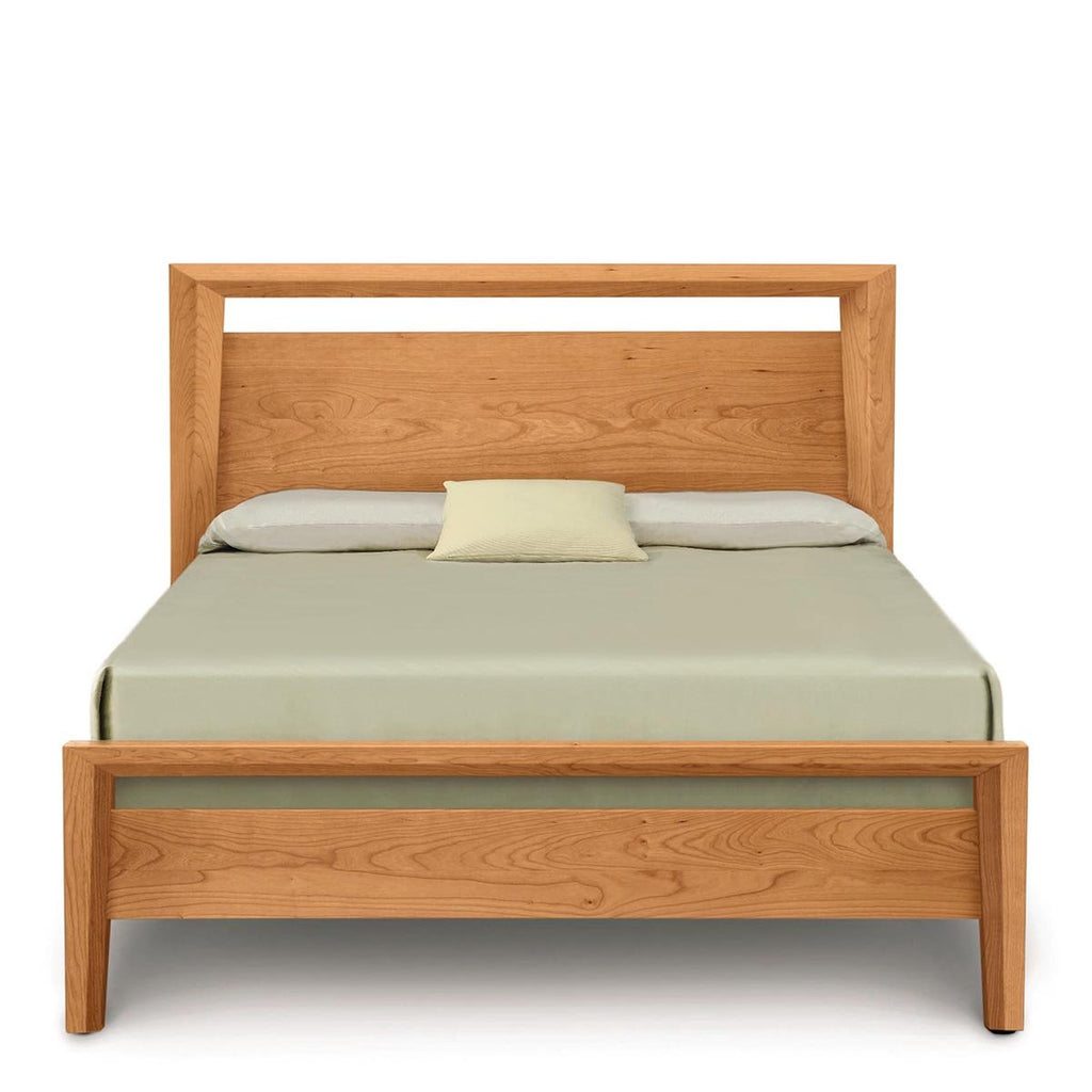 Mansfield Tall Headboard Bed in Cherry - Urban Natural Home Furnishings