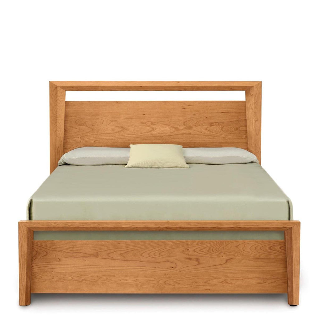 Mansfield Tall Headboard Storage Bed in Cherry - Urban Natural Home Furnishings