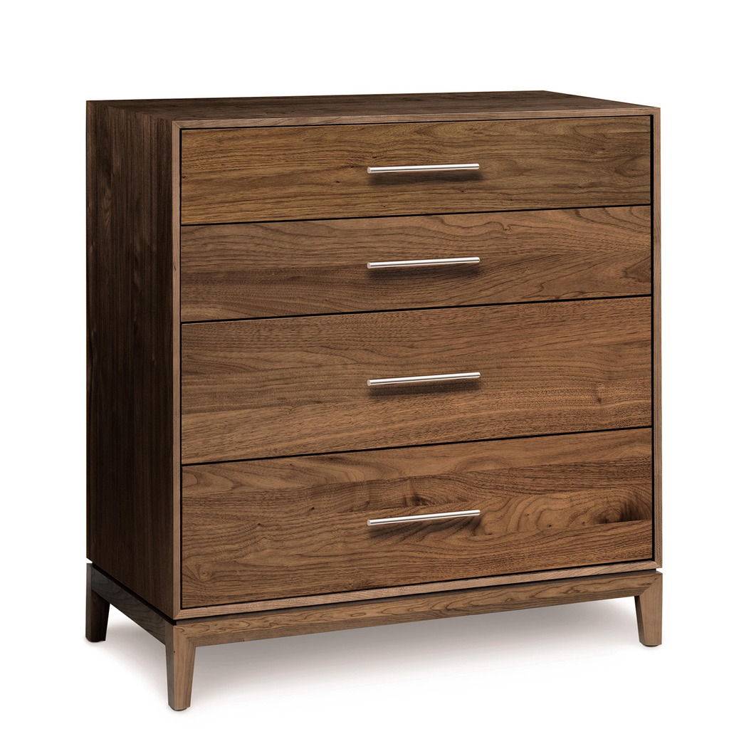 Mansfield Four Drawer Dresser in Walnut - Urban Natural Home Furnishings