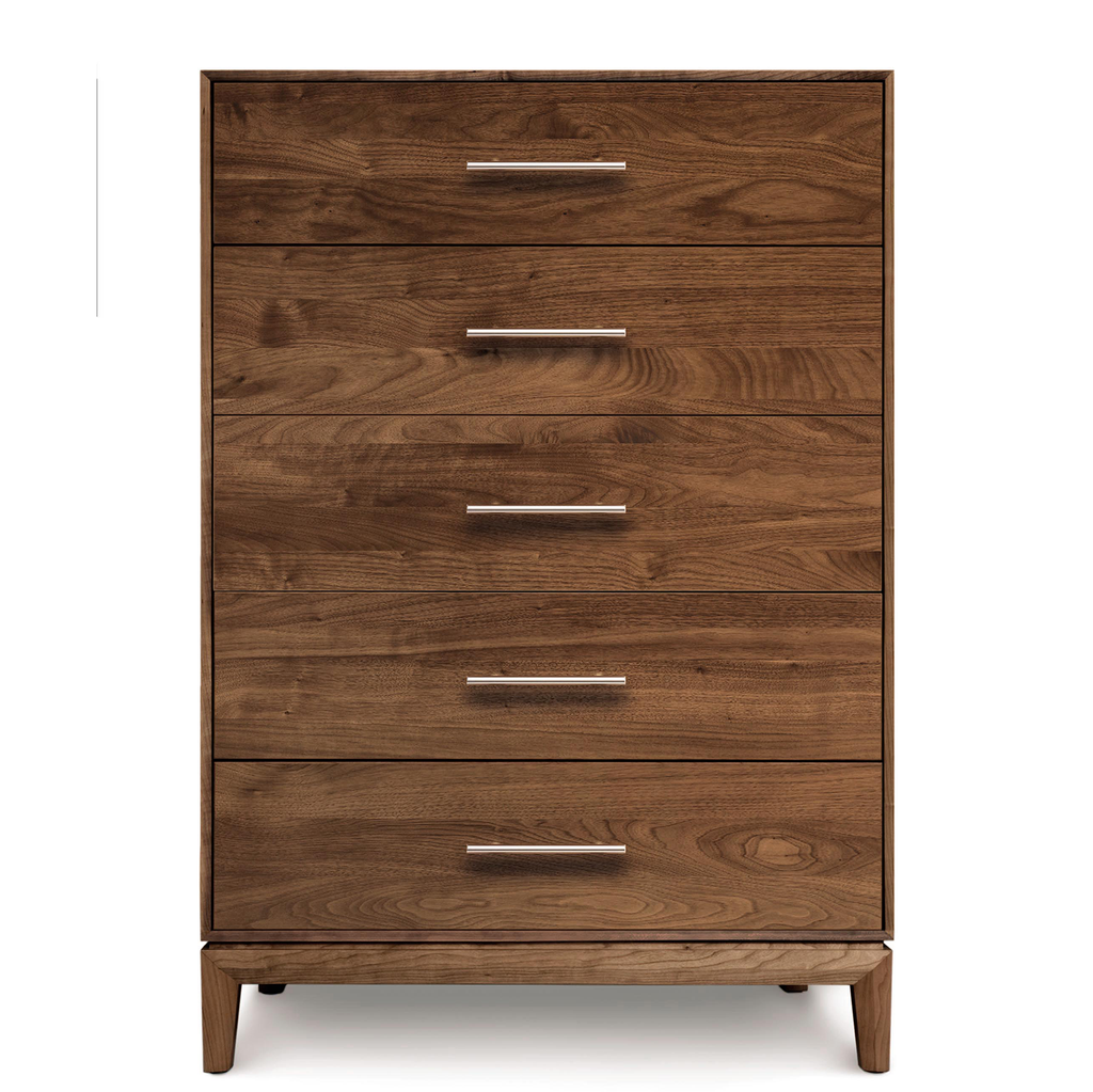 Mansfield Five Drawer Wide Dresser in Walnut - Urban Natural Home Furnishings