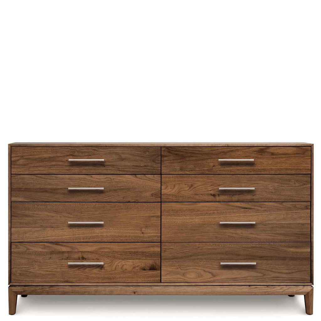Mansfield Eight Drawer Dresser in Walnut - Urban Natural Home Furnishings