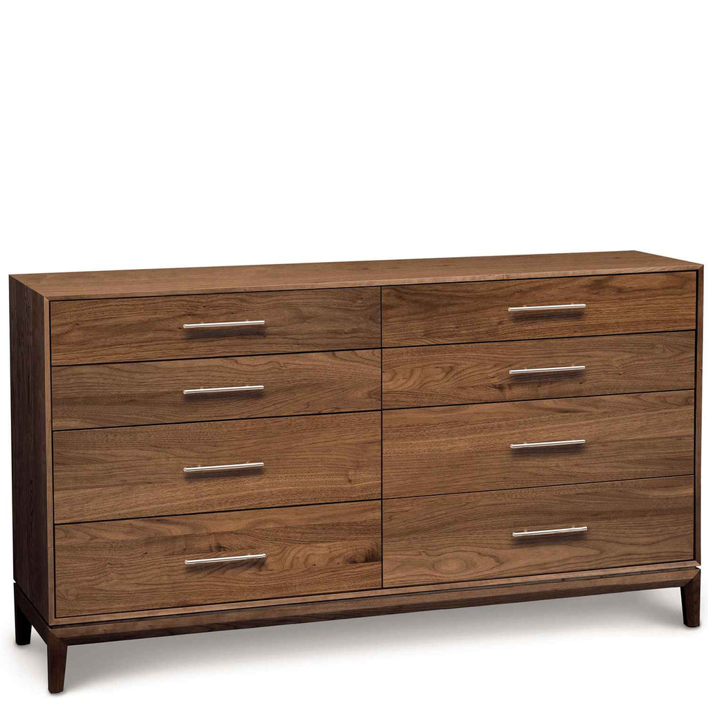 Mansfield Eight Drawer Dresser in Walnut - Urban Natural Home Furnishings
