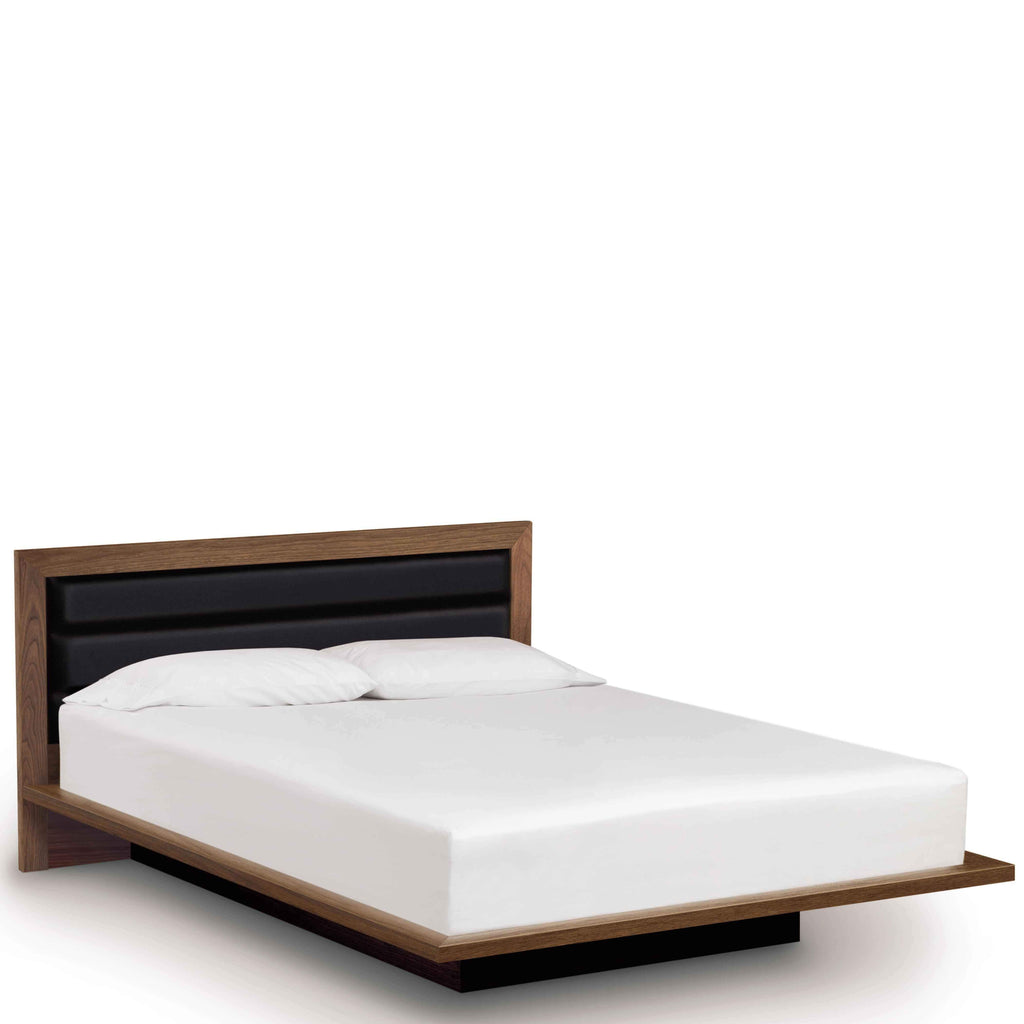 Moduluxe Bed With Leather Headboard - Urban Natural Home Furnishings.  , Urban Natural Home Furnishings