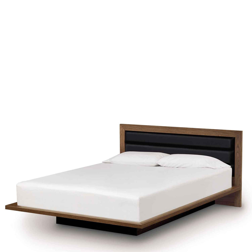 Moduluxe Bed With Leather Upholstered Headboard by Copeland