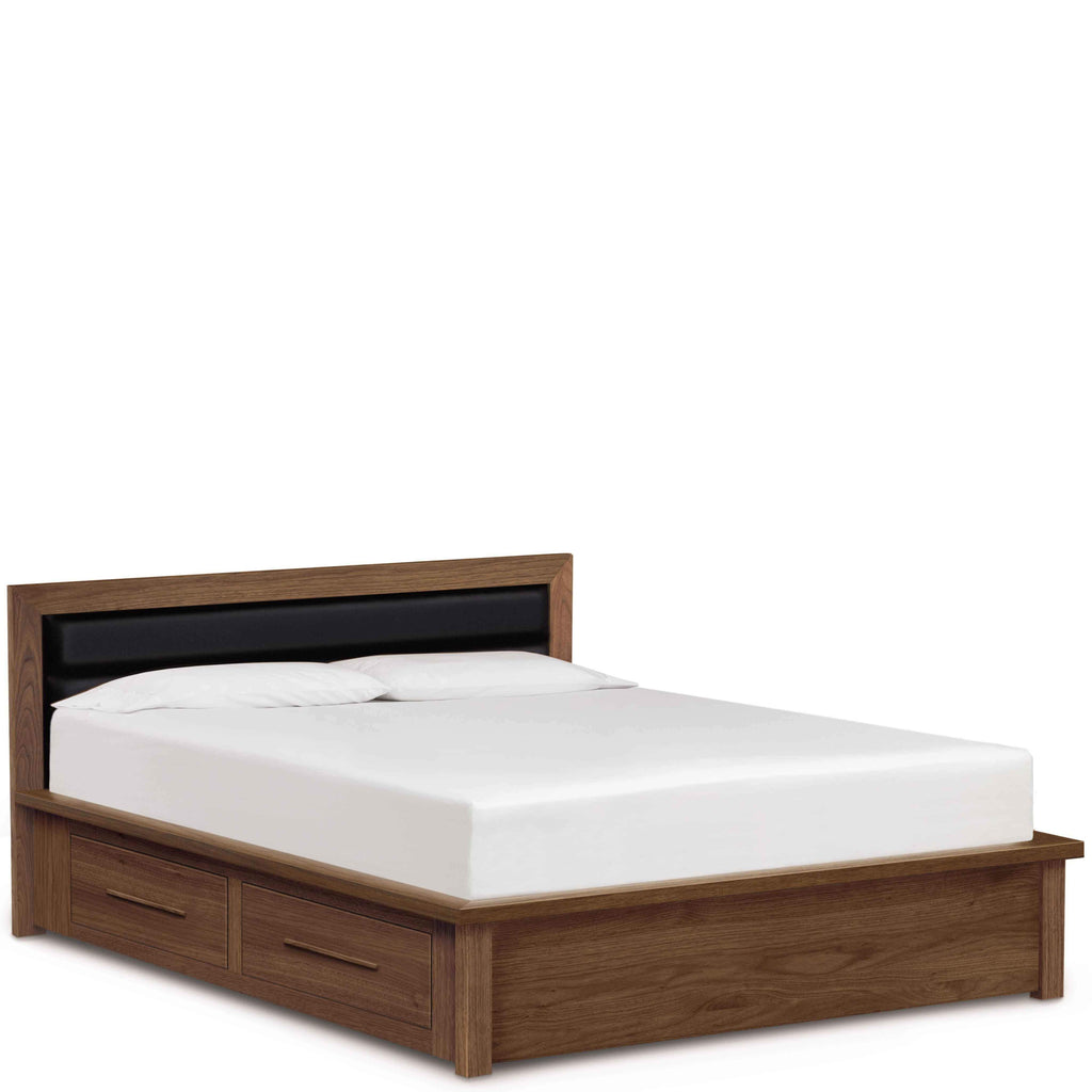 Moduluxe Storage Bed With Ultrasuede Upholstered Headboard by Copeland