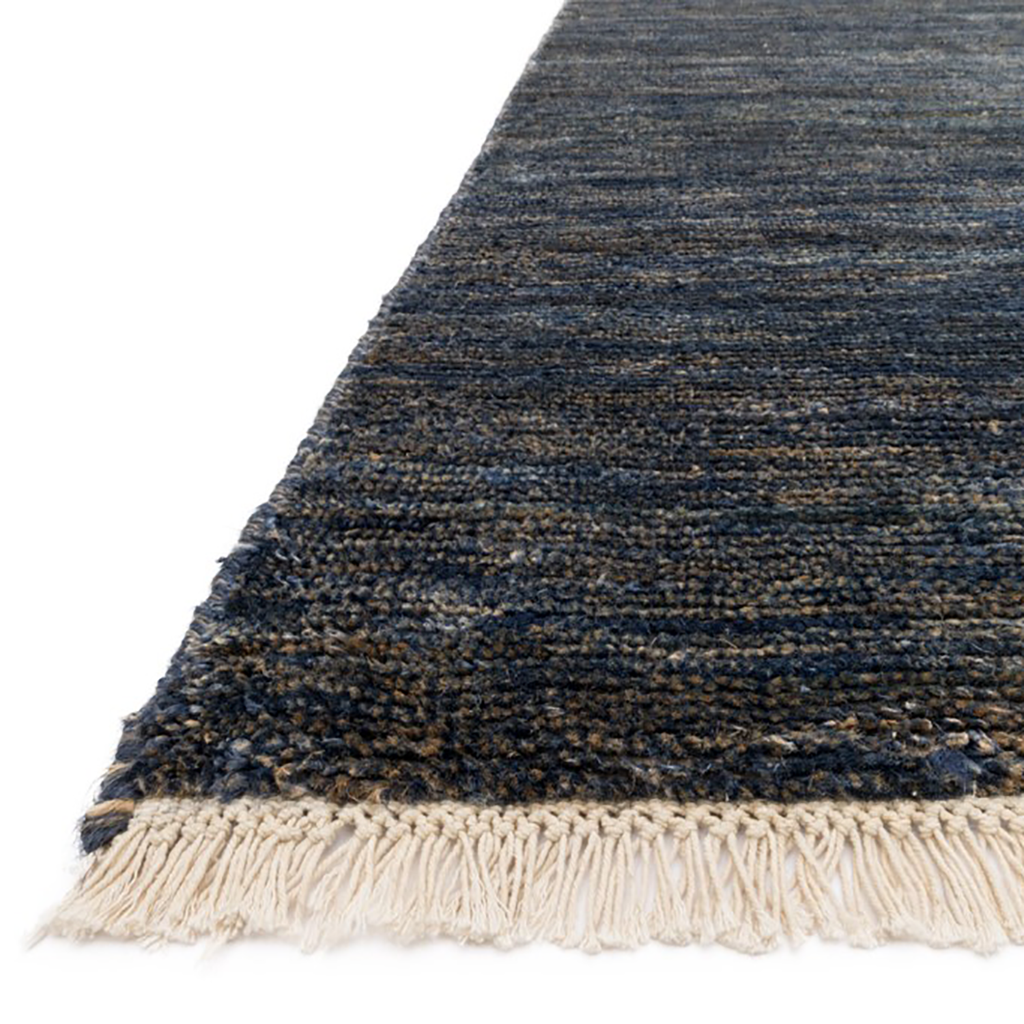 Quinn Hand Knotted Area Rug in Indigo by Loloi