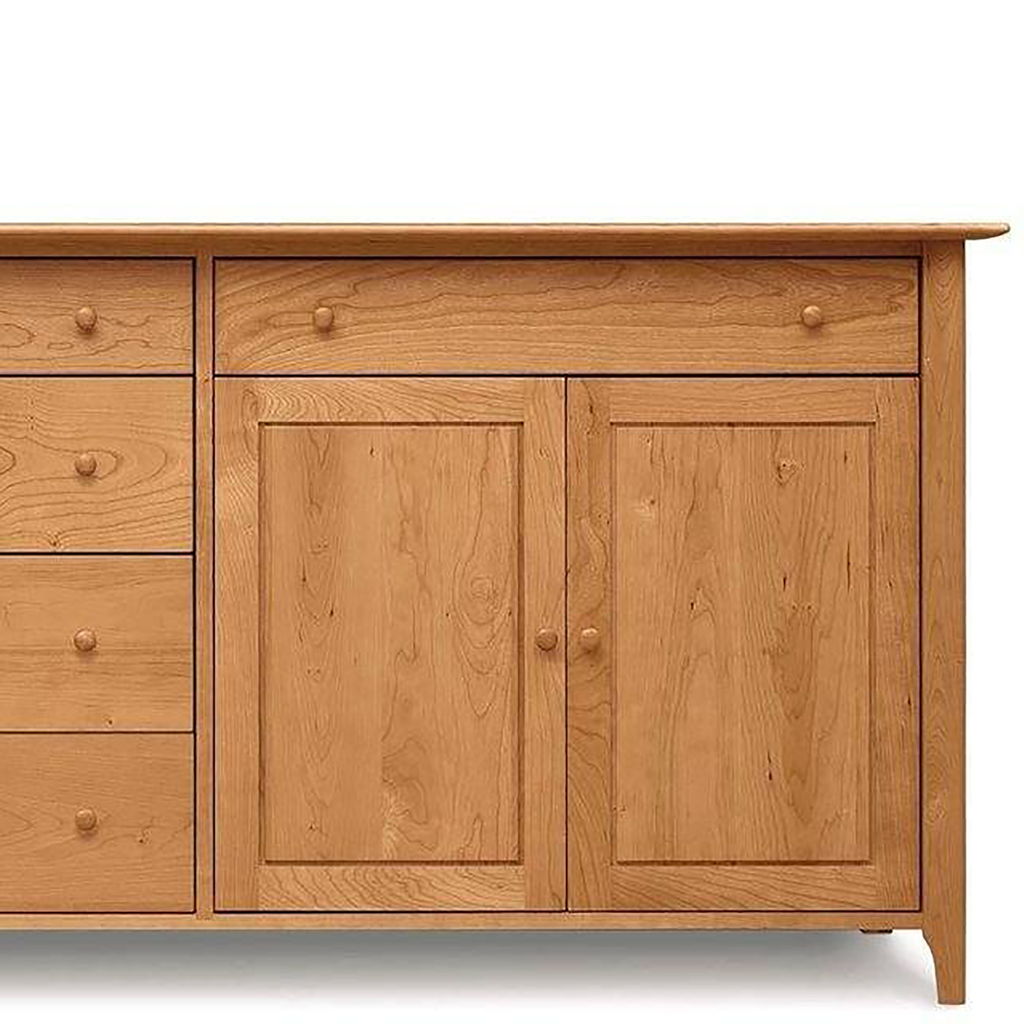 Sarah 4 drawers on right, 1 drawer over 2 doors on left buffet - Urban Natural Home Furnishings