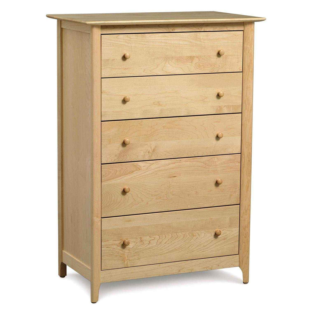 Sarah Five Drawer Dresser in Maple - Urban Natural Home Furnishings.  Dressers & Armoires, Copeland