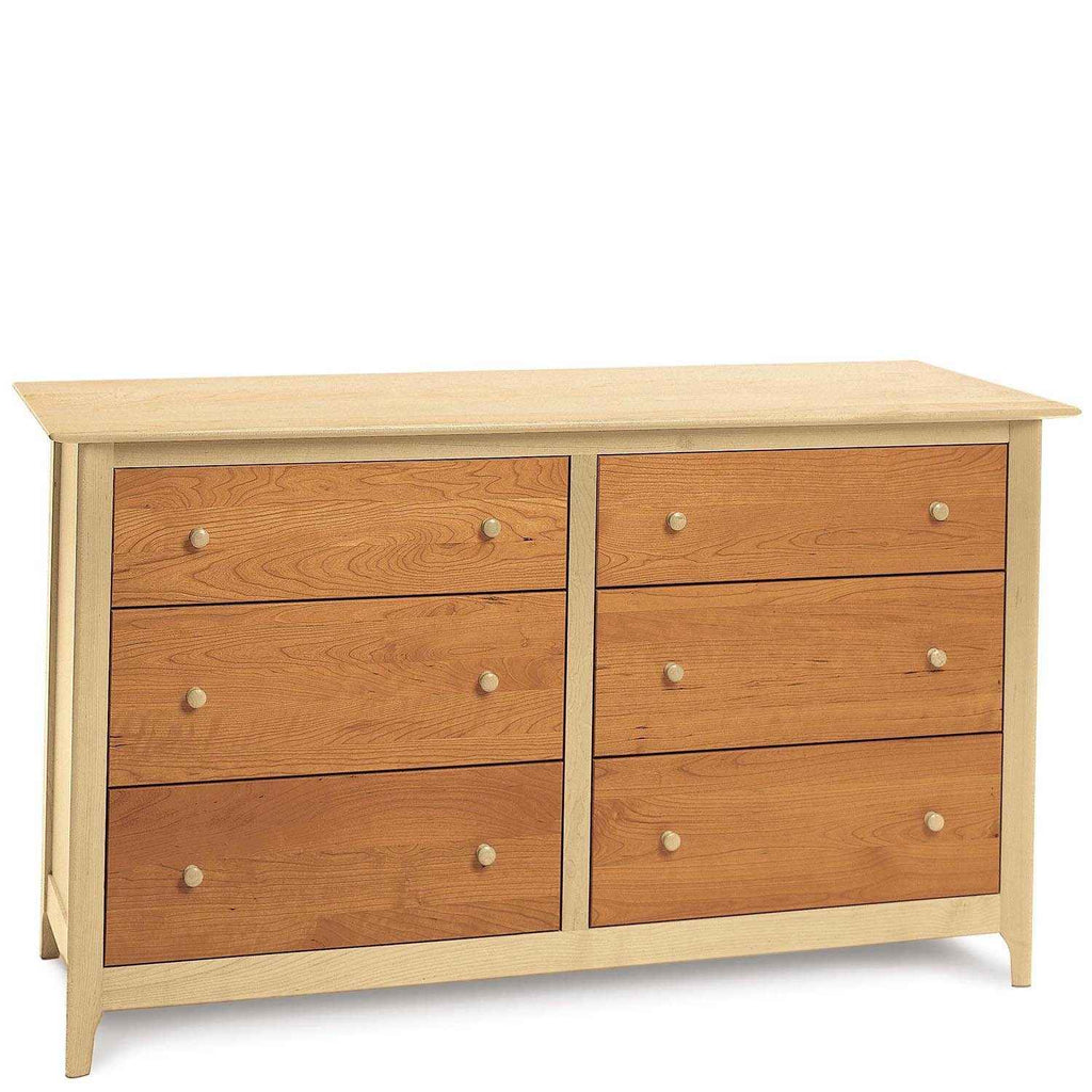 Sarah Six Drawer Dresser in Maple/Cherry - Urban Natural Home Furnishings.  Dressers & Armoires, Copeland