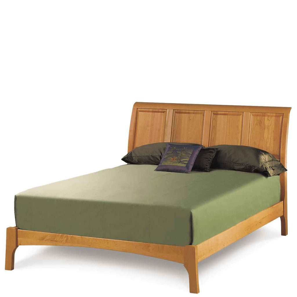 Sarah Sleigh 45" Bed With Low Footboard in Cherry (For Mattress Only) by Copeland