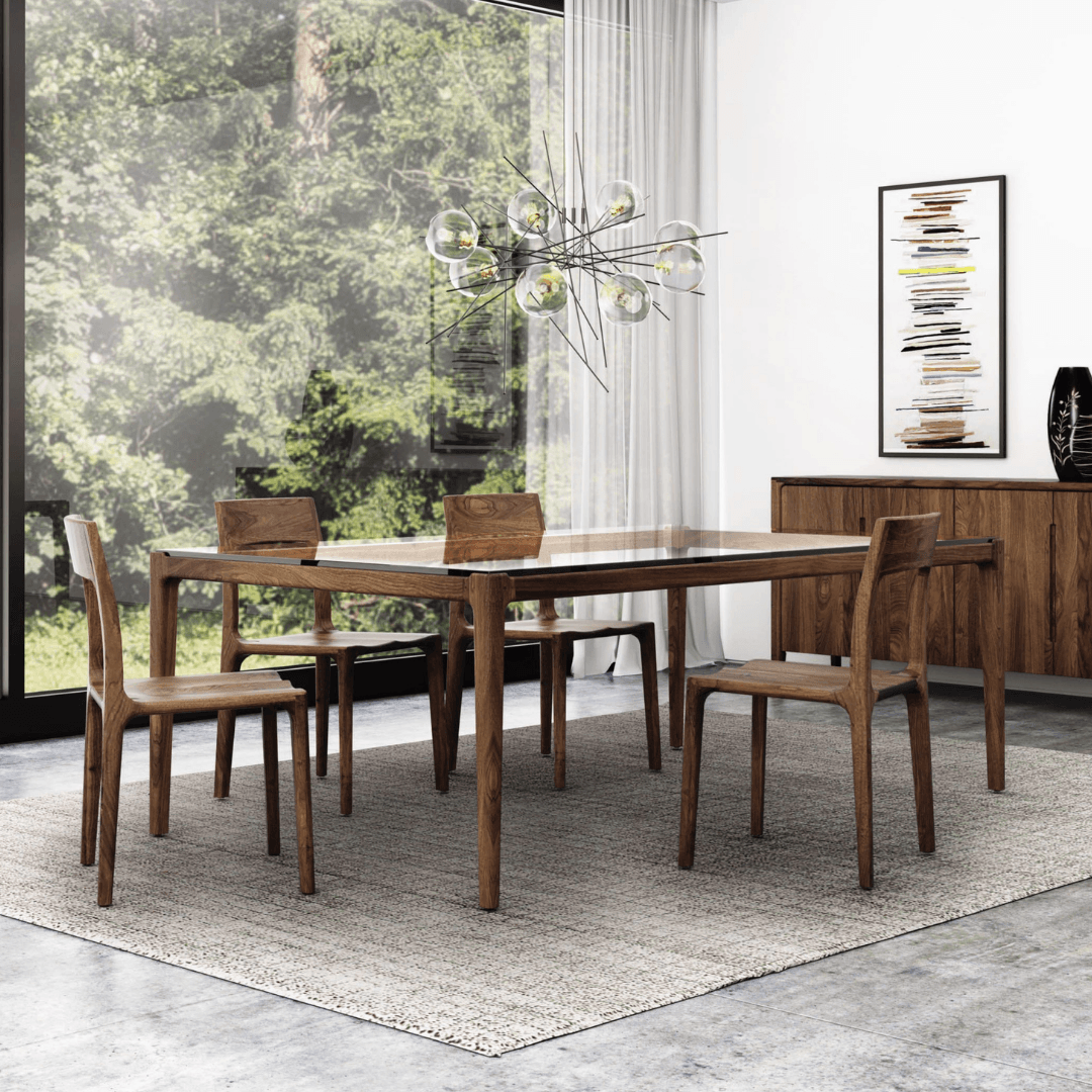 Lisse Glass Top Table - Thumbnail 5