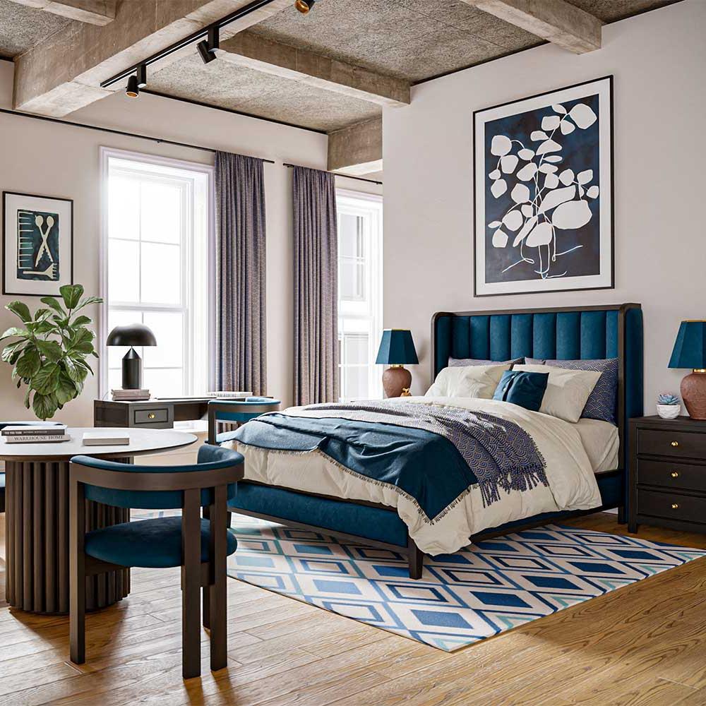 Elenor Upholstered Bed - Urban Natural Home Furnishings