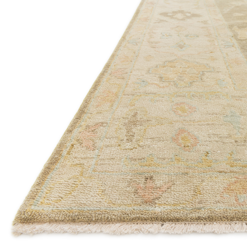 Vincent Hand Knotted Rug in Moss Grey/Stone - Urban Natural Home Furnishings