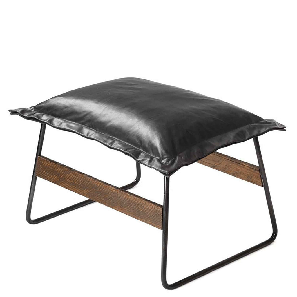 Drift Ottoman in Leather - Urban Natural Home Furnishings