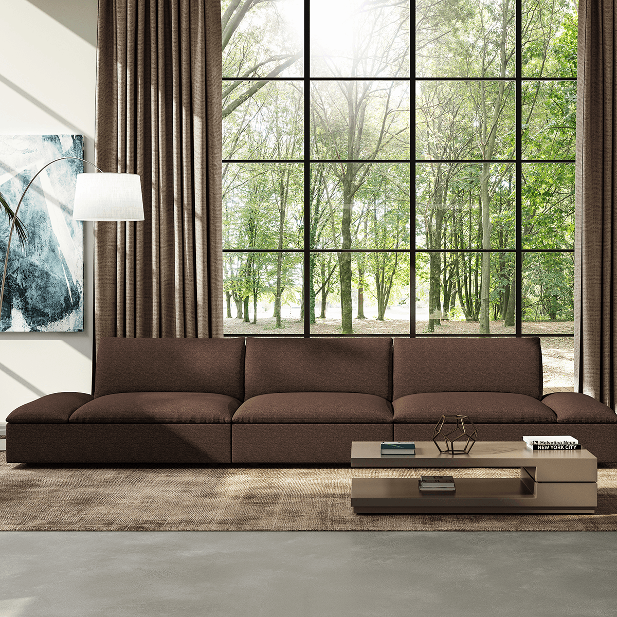 American Leather Versa Studio Sectional