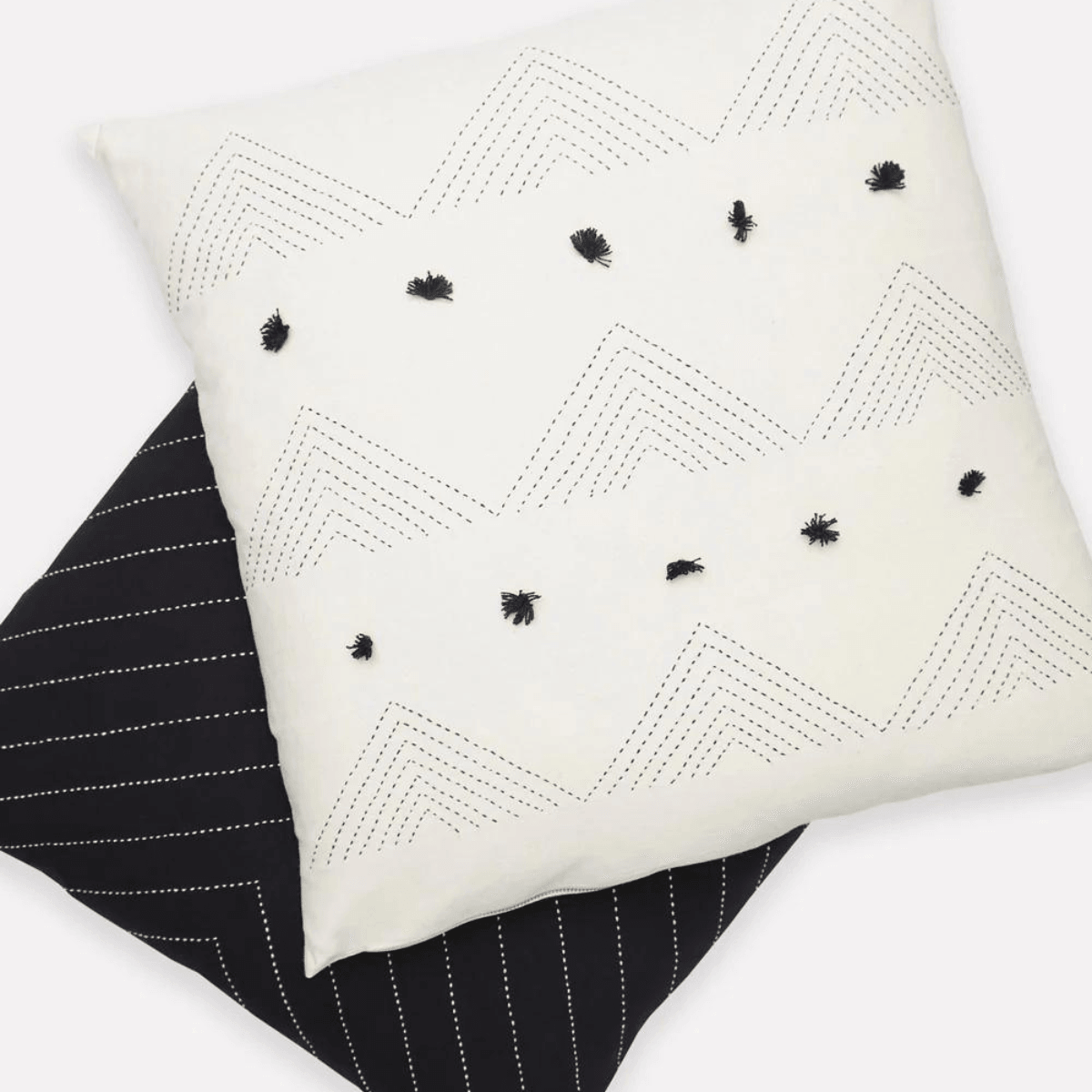 Triangle Stitch Throw Pillow