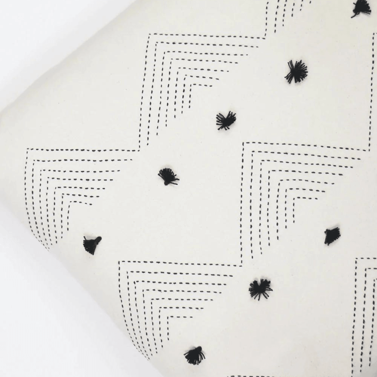 Anchal Triangle Stitch Throw Pillow - Thumbnail 3