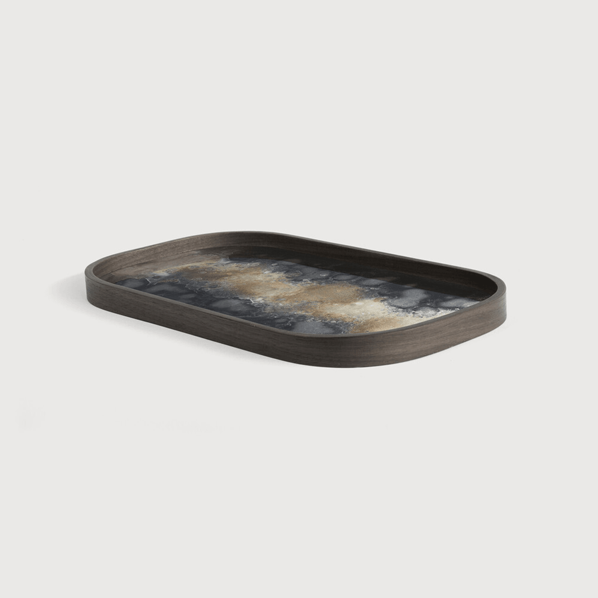 Black Organic Glass Valet Tray - Thumbnail 3