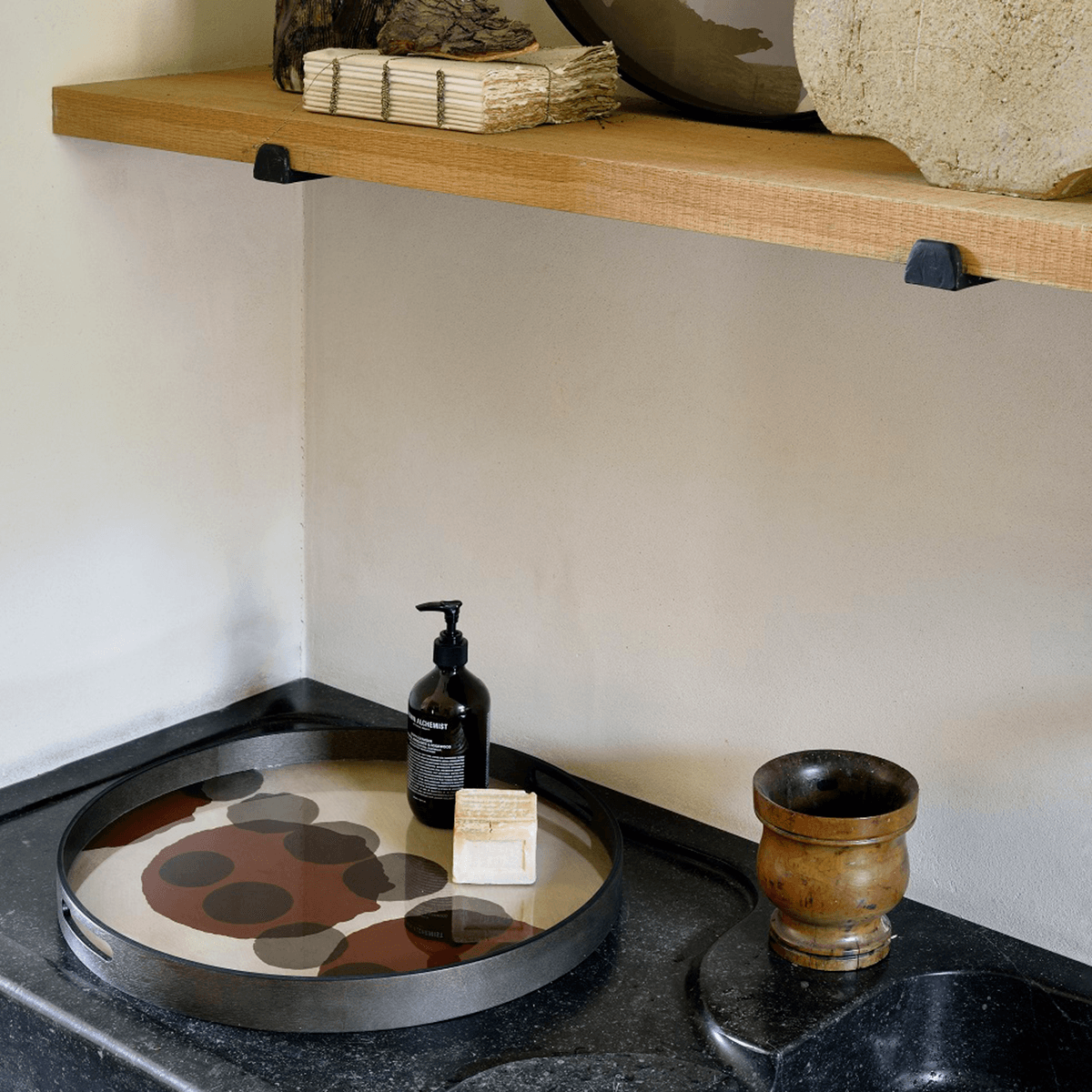 Small Round Layered Dots Tray - Thumbnail 4