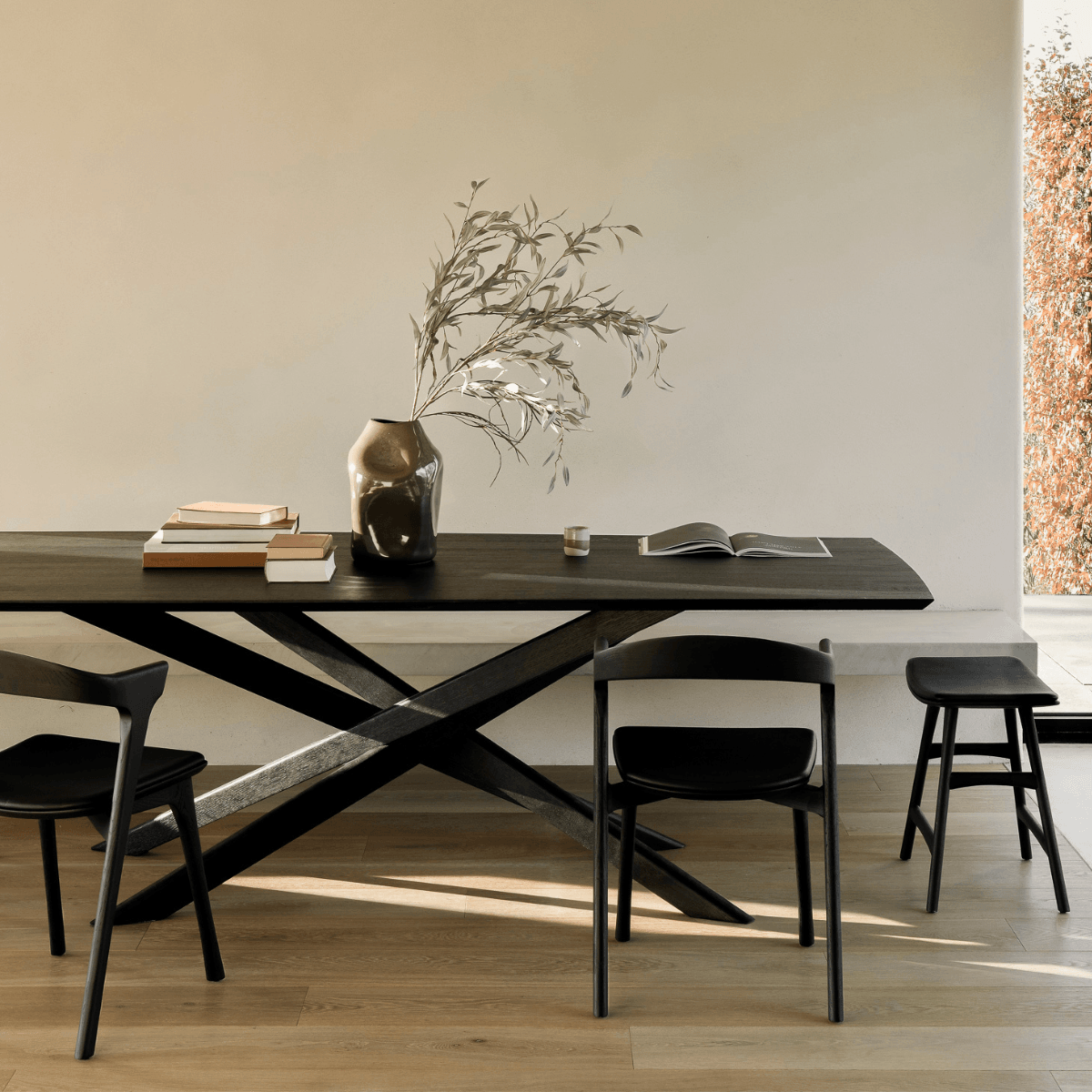 Ethnicraft mikado oval dining table deals