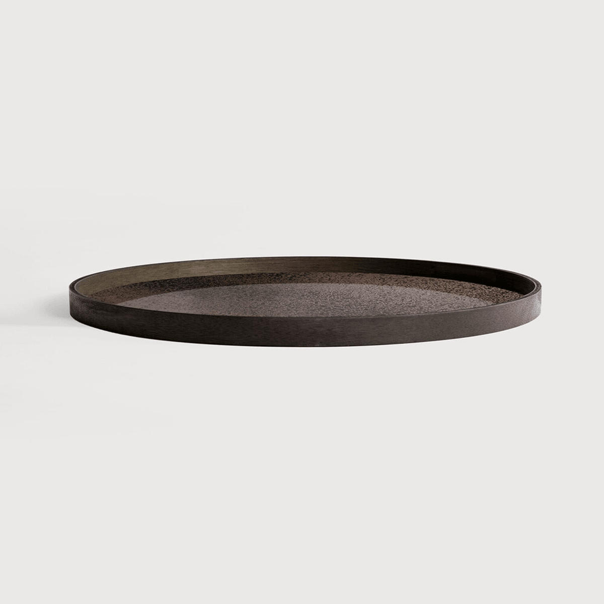Extra-Large Round Bronze Mirror Tray - Thumbnail 2