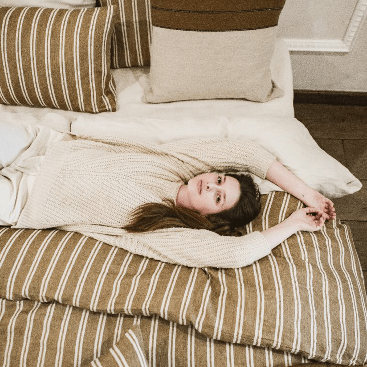 Canal Stripe Duvet Cover - Thumbnail 3