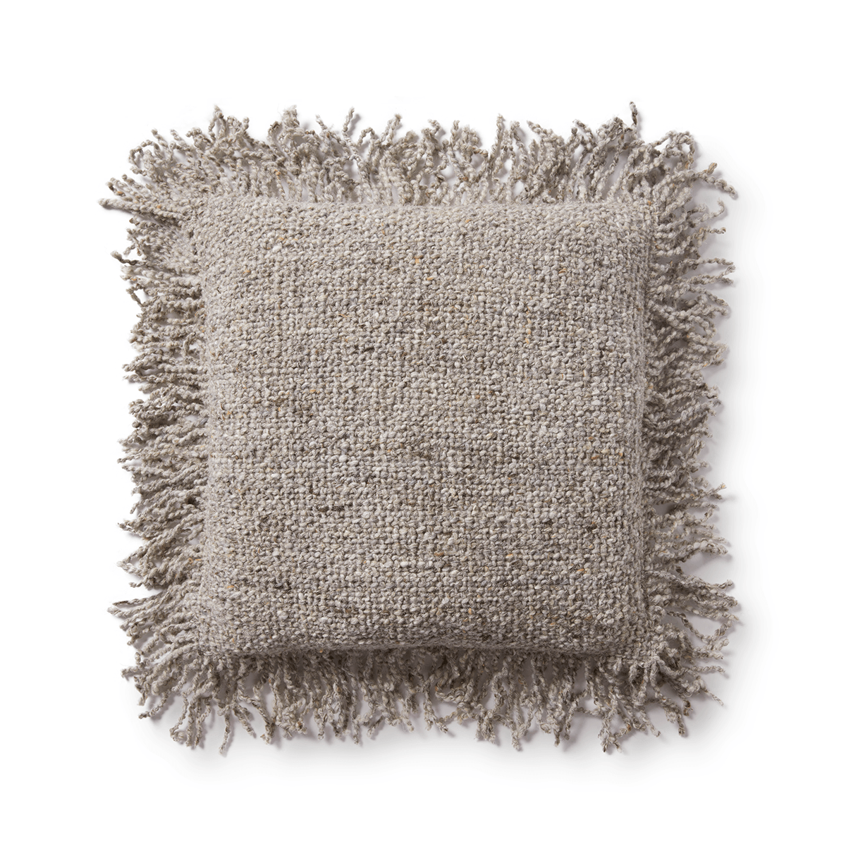 Wool Fringe Pillow - Thumbnail 2